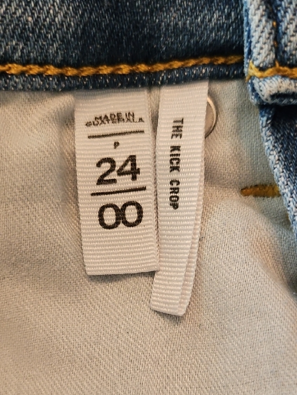LOFT Kick Crop Jeans- Size 24 - Picture 7 of 7